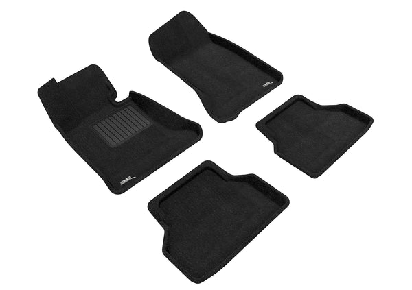 3D MAXpider ELEGANT Floor Mat for 2004-2010 BMW 5 SERIES  - BLACK - 1ST ROW 2ND ROW - L1BM05004709 [2023]