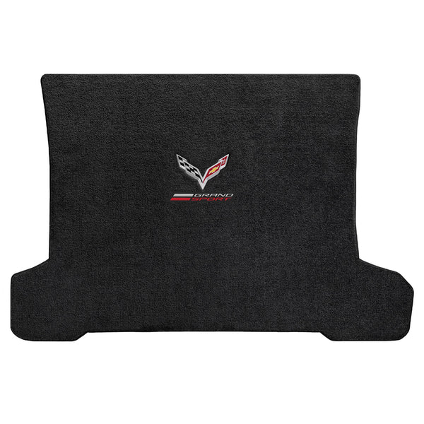 Lloyd Mat's CHEVROLET C7 CORVETTE 2014-2017 COUPE Trunk Floor Mats JET ULTIMAT GRAND SPORT LOGO + FLAGS DOUBLE LOGO - 600307 - (2017 2016 2015 2014)