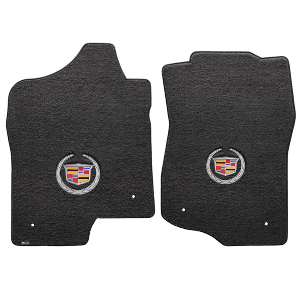 Lloyd Mat's Cadillac CADILLAC ESCALADE ESV 2007-2014 Front Floor Mats EBONY VELOURTEX CADILLAC LOGO - 620038 - (2014 2013 2012 2011 2010 2009 2008 2007)