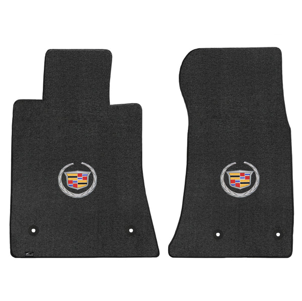 Lloyd Mat's Cadillac ATS 2013-2016 Front Floor Mats EBONY VELOURTEX CADILLAC LOGO - 620066 - (2016 2015 2014 2013)