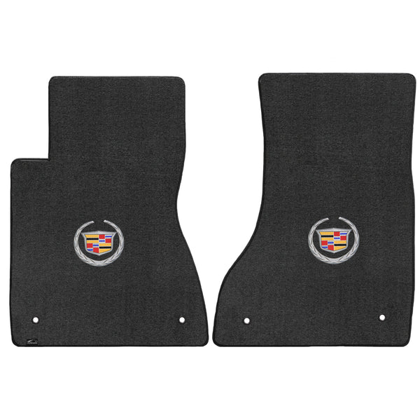 Lloyd Mat's Cadillac CTS & CTS-V 2003-2007 Front Floor Mats EBONY VELOURTEX CADILLAC LOGO - 620068 - (2007 2006 2005 2004 2003)