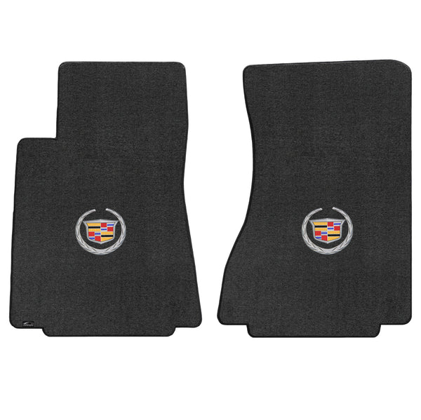 Lloyd Mat's Cadillac CTS 2WD SEDAN & WAGON 2008-2013 Front Floor Mats EBONY VELOURTEX CADILLAC LOGO - 620070 - (2013 2012 2011 2010 2009 2008)