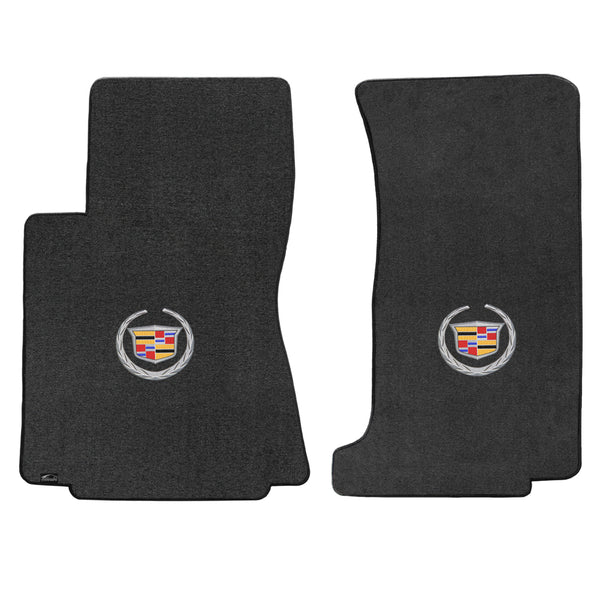 Lloyd Mat's Cadillac CTS AWD SEDAN & WAGON 2008-2013 Front Floor Mats EBONY VELOURTEX CADILLAC LOGO - 620072 - (2013 2012 2011 2010 2009 2008)