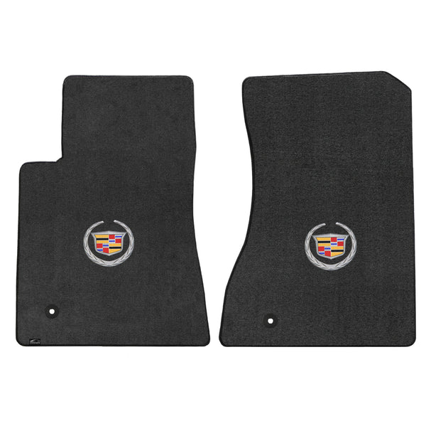 Lloyd Mat's Cadillac CTS 2WD COUPE 2011-2015 Front Floor Mats EBONY VELOURTEX CADILLAC LOGO - 620076 - (2015 2014 2013 2012 2011)