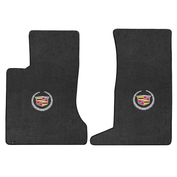 Lloyd Mat's Cadillac SRX AWD V6 2006-2009 Front Floor Mats EBONY VELOURTEX CADILLAC LOGO - 620084 - (2009 2008 2007 2006)