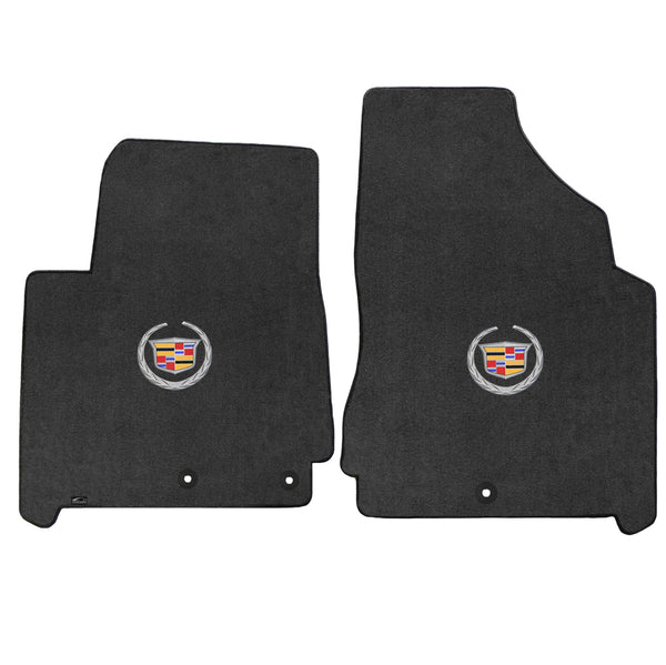 Lloyd Mat's Cadillac SRX 2012-2014 Front Floor Mats EBONY VELOURTEX CADILLAC LOGO - 620090 - (2014 2013 2012)