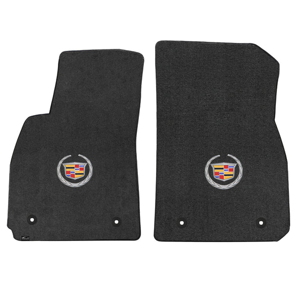 Lloyd Mat's Cadillac XTS 2013-2016 Front Floor Mats EBONY VELOURTEX CADILLAC LOGO - 620092 - (2016 2015 2014 2013)