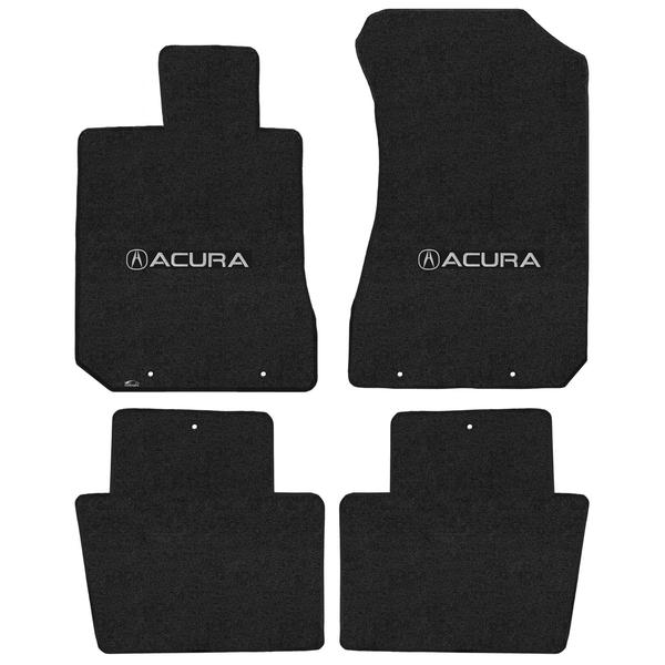 Lloyd Mat's ACURA RL 2005-2008 Front and Rear Floor Mats EBONY VELOURTEX ACURA with A LOGO - 620178 - (2008 2007 2006 2005)