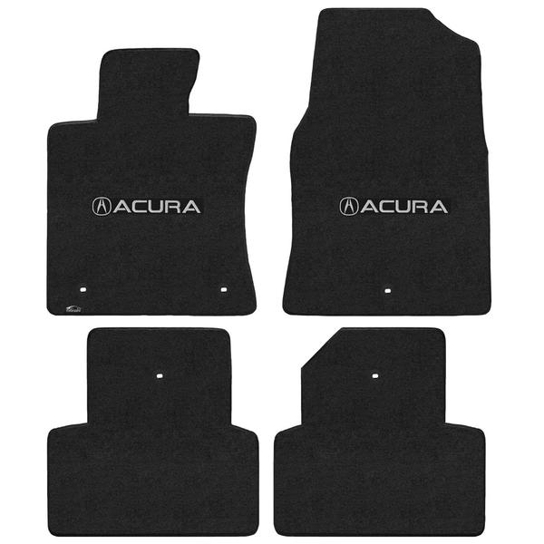 Lloyd Mat's ACURA TL 2009-2013 Front and Rear Floor Mats EBONY VELOURTEX ACURA with A LOGO - 620181 - (2013 2012 2011 2010 2009)