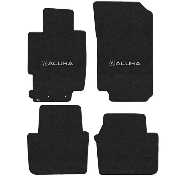 Lloyd Mat's ACURA TL 2004-2008 Front and Rear Floor Mats EBONY VELOURTEX ACURA with A LOGO - 620182 - (2008 2007 2006 2005 2004)