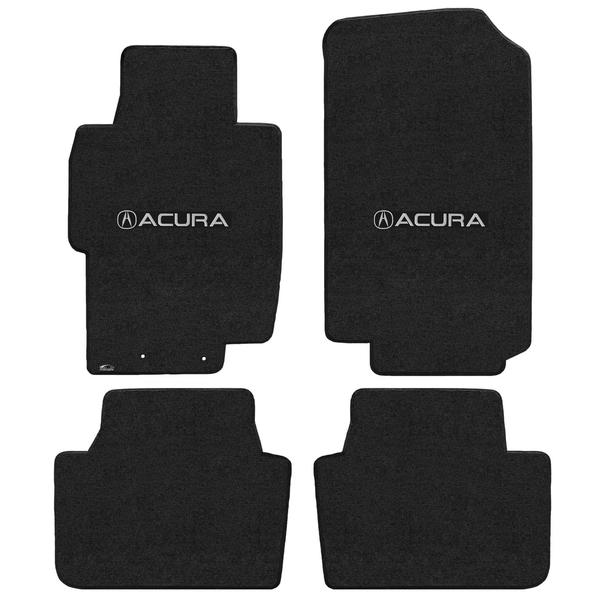 Lloyd Mat's ACURA TSX 2004-2008 Front and Rear Floor Mats EBONY VELOURTEX ACURA with A LOGO - 620186 - (2008 2007 2006 2005 2004)