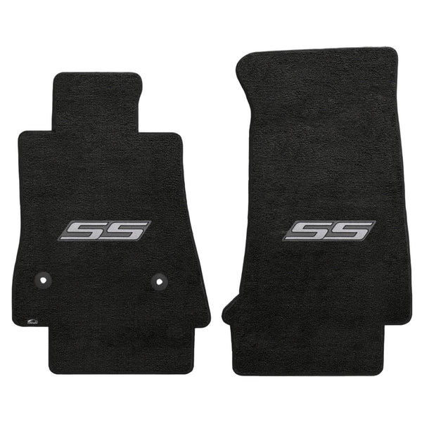 Lloyd Mat's CHEVROLET CAMARO 2016-2017 Front Floor Mats EBONY VELOURTEX SS SILVER LOGO - 620193 - (2017 2016)