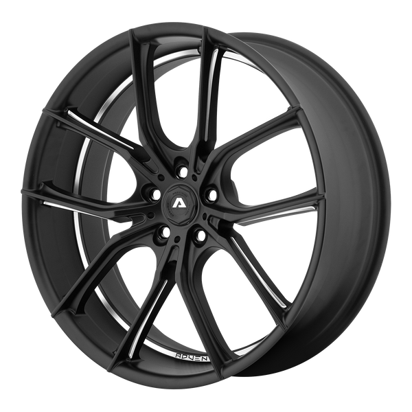 ADVENTUS AVX-6 Matte Black Milled Wheels for 2006-2014 HONDA RIDGELINE LIFTED ONLY - 22" x 10" 20 mm 22" - (2014 2013 2012 2011 2010 2009 2008 2007 2006)