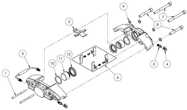 StopTech ST-22 Pad Pin for 25mm Wide Caliper - 40.960.0003 - Diagram #1