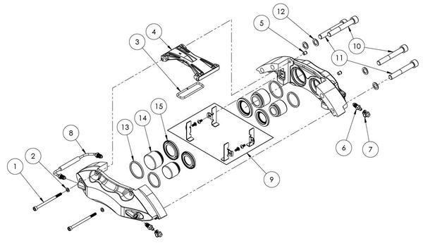 StopTech ST-40 Time Sert for 28mm Wide Caliper - 40.160.0001 - Diagram #5